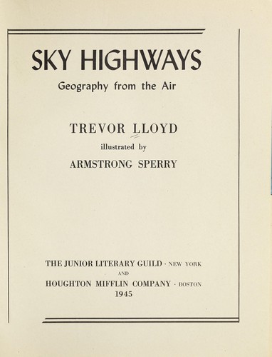 Cover for Sky highways
