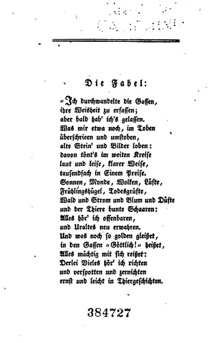 Cover for Fabeln