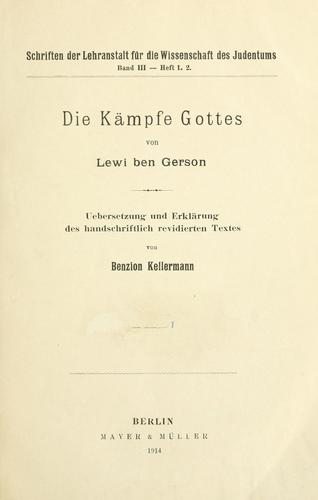 Cover for Kämpfe Gottes