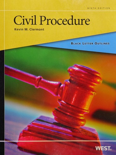 Cover for Civil procedure
