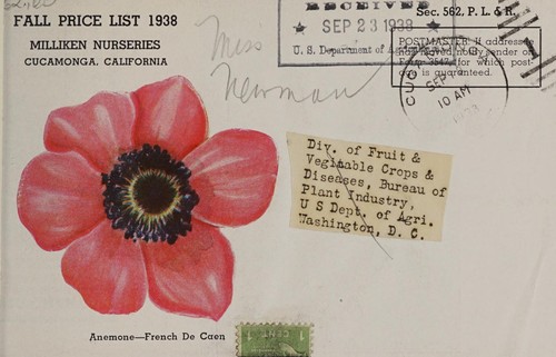 Cover for Fall price list, 1938