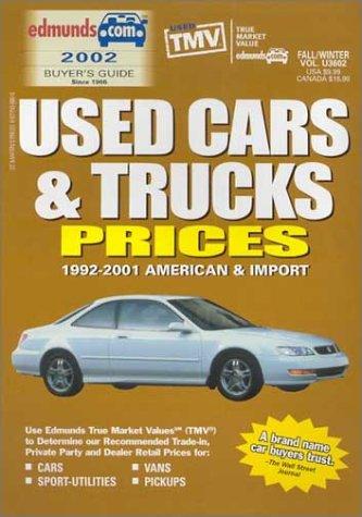 Cover for Edmund's Used Cars & Trucks Prices: 1992-2001 American & Import 
