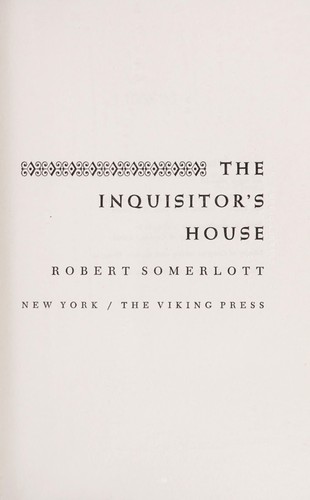 Cover for The inquisitor's house.