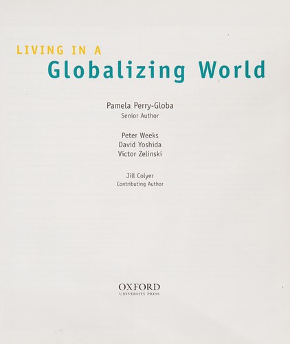 Cover for Living in a Globalized World