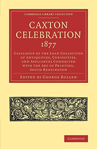 Cover for Caxton Celebration 1877