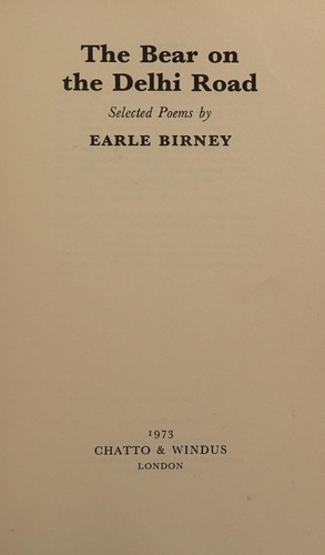 Cover for The bear on the Delhi Road
