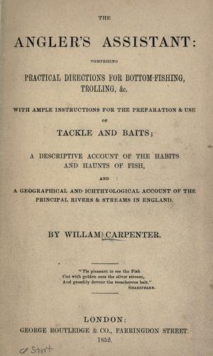 Cover for The angler's assistant