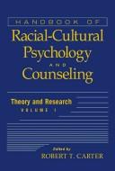 Cover for Handbook of racial-cultural psychology and counseling