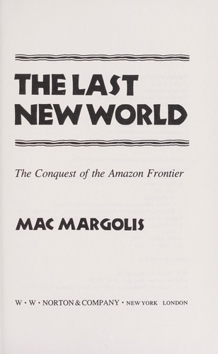 Cover for The last new world