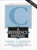 Cover for C, a reference manual