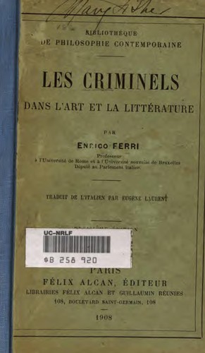 Cover for Les criminels dans l'art et la littérature