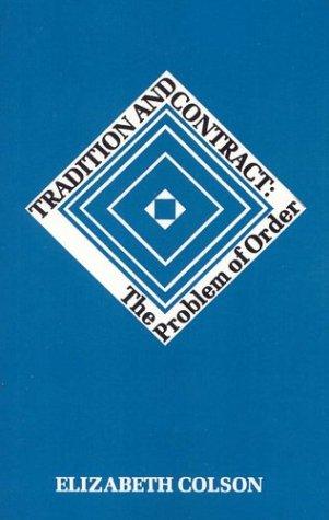 Cover for Tradition And Contract