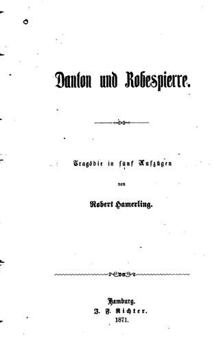 Cover for Danton und Robespierre: Tragödie in fünf Aufzügen