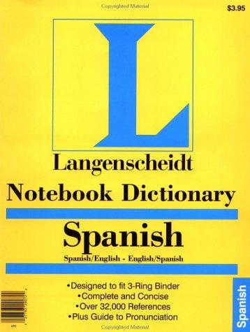 Cover for Notebook Dictionary Spanish