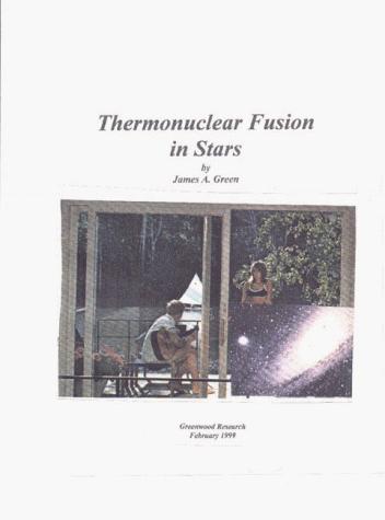 Cover for Thermonuclear Fusion in Stars (Physics Series # 4)