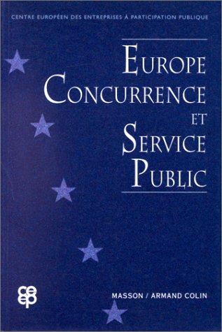 Cover for Europe, concurrence et service public