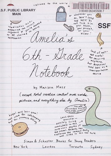 Cover for Amelia's sixth-grade notebook