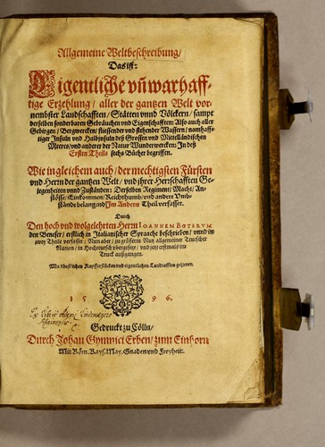Cover for Allgemeine Weltbeschreibung