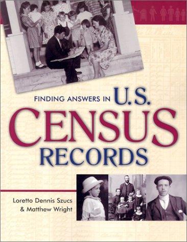 Cover for Finding answers in U.S. census records