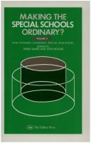 Cover for Making Special Schools Ordinary