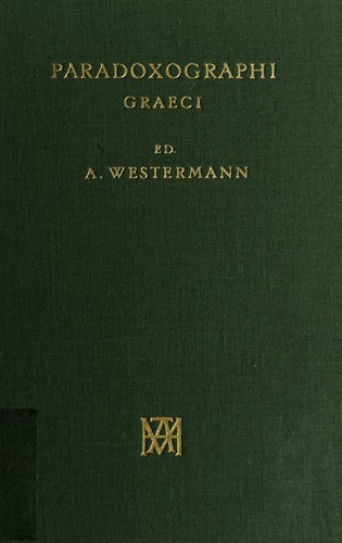 Cover for Paradoxographoi