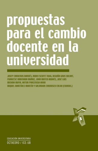 Cover for Propuestas para el cambio docente en la universidad