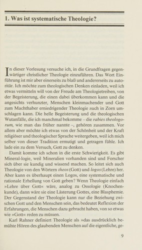 Cover for Gott denken