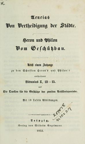 Cover for Griechische Kriegsschriftsteller