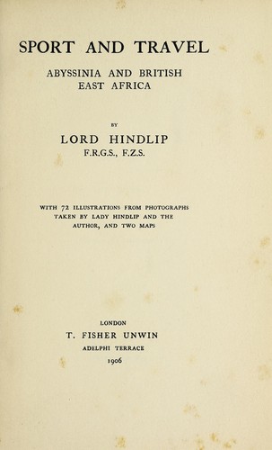 Cover for Sport and travel