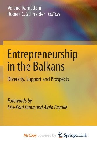 Cover for Entrepreneurship in the Balkans
