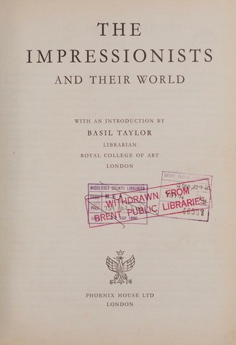Cover for The Impressionsists and Their World