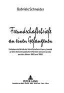 Cover for Freundschaftsbriefe an einen Gefangenen