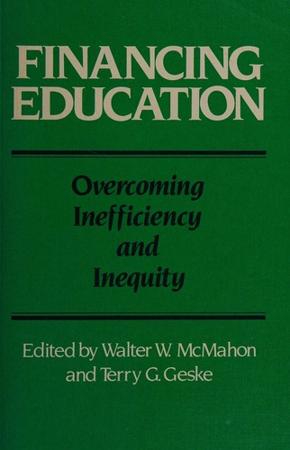 Cover for Financing education