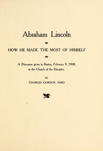 Cover for Abraham Lincoln