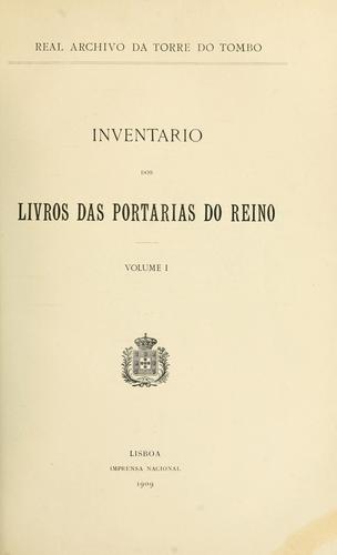 Cover for Inventario dos livros das portarias do Reino