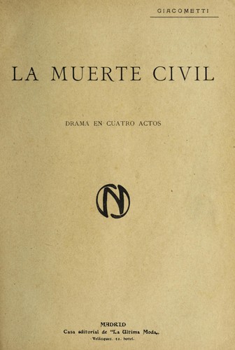 Cover for La muerte civil