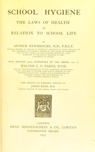 Cover for School hygiene