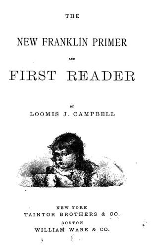 Cover for The new Franklin primer and first reader