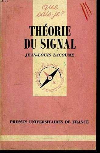 Cover for Théorie du signal