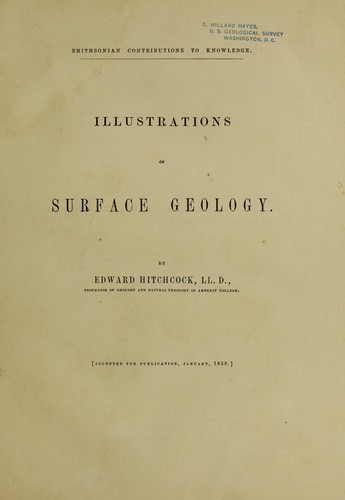 Cover for Illustrations of surface geology