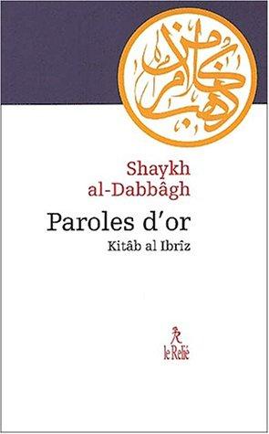 Cover for Paroles d'or