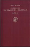 Cover for Medizin-Pharmazie, Zoologie-Tierheilkunde (Geschichte Des Arabischen Schrifttums)