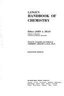 Cover for Langes Handbook of Chemistry 11ED