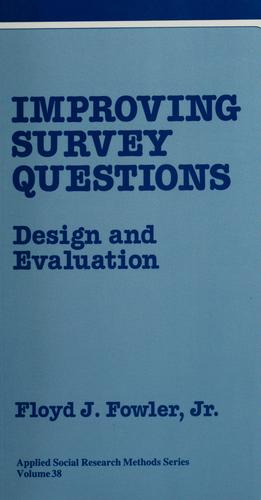 Cover for Improving survey questions