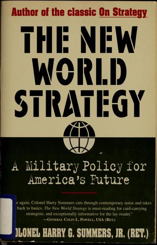Cover for The new world strategy