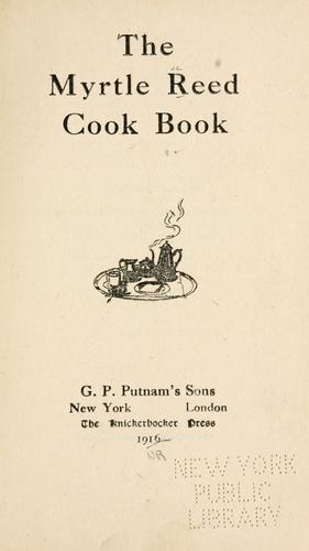 Cover for The Myrtle Reed cookbook.