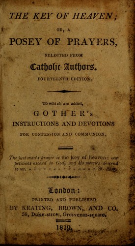 Cover for The key of heaven, or, a posey of prayers