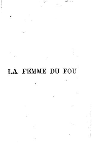Cover for La femme du fou