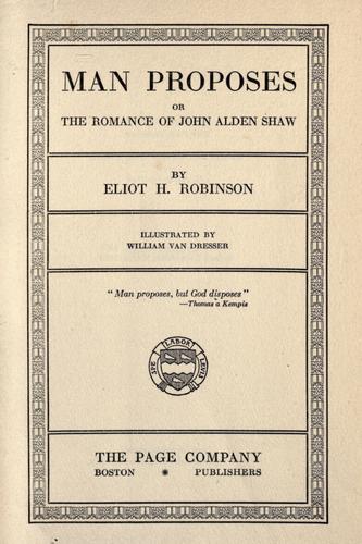 Cover for Man proposes