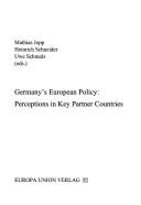 Cover for Germany's European policy